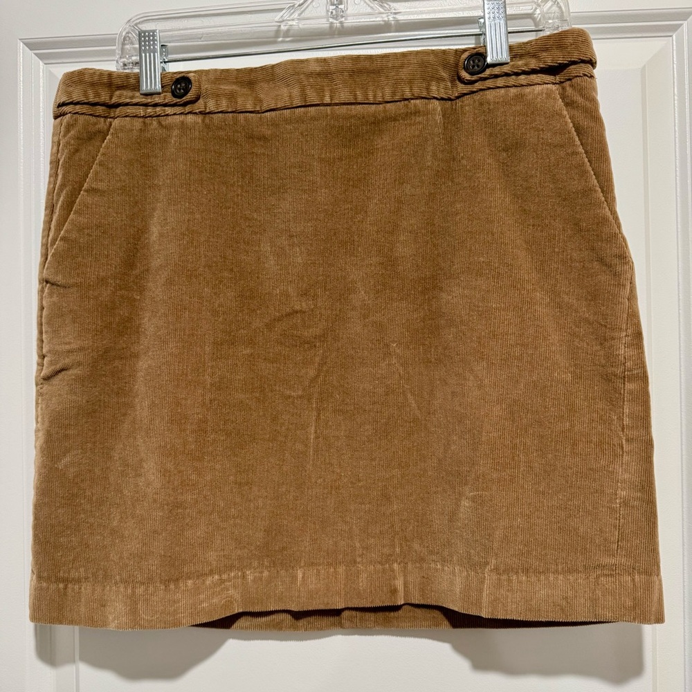 Banana‎ Republic Tan Corduroy Mini Skirt